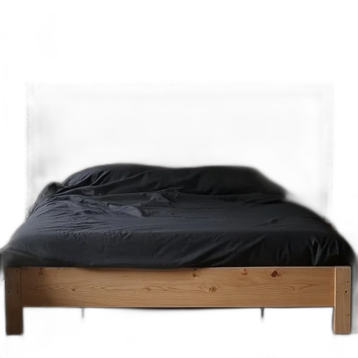 furniture, 3d render, photorealistic, dark, black, headboard, series, small transparent PNG cut-out