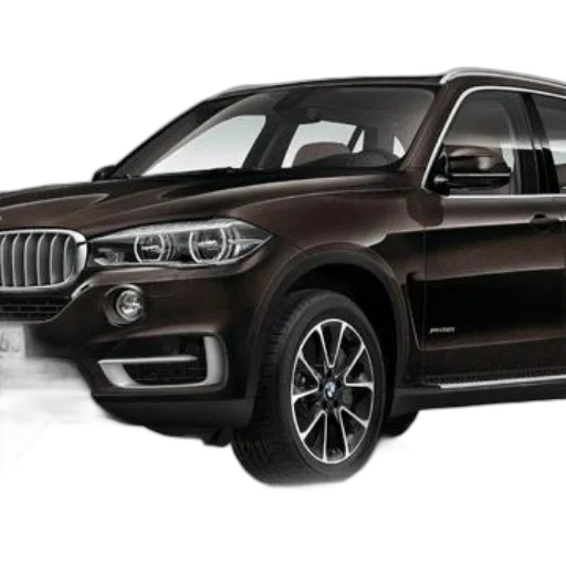 sleek, dark-colored, bmw, suv, modern, design, featuring, prominent transparent PNG cut-out