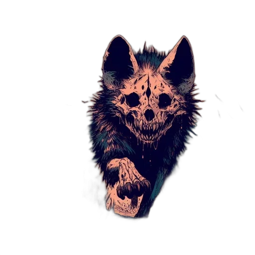 animal, mask, creature, staff, watercolor, pixel art, concept art, fantasy art transparent PNG cut-out