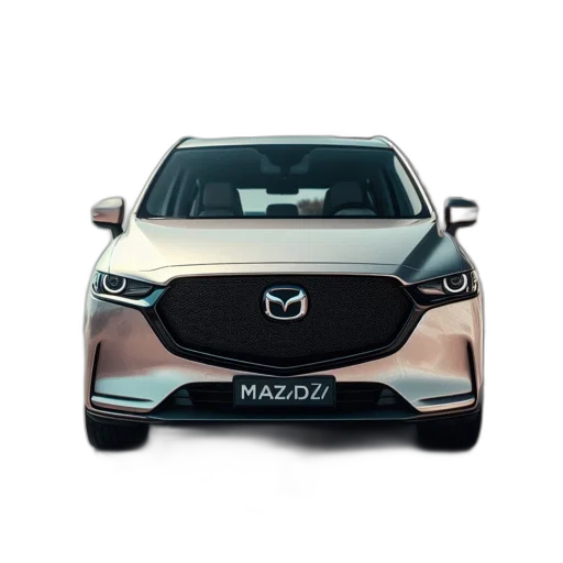 car, 3d render, mazda, license, plate, mazdz7, sits, side transparent PNG cut-out