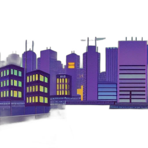 building, concept art, 3d render, cartoon transparent PNG cut-out