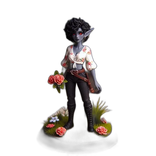 staff, mask, creature, flower, concept art, fantasy art, pixel art, watercolor transparent PNG cut-out