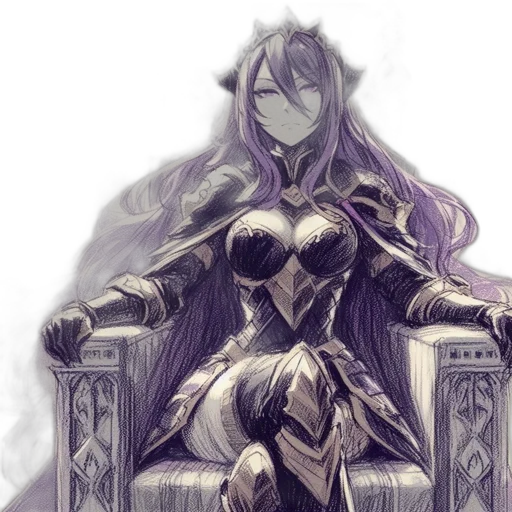 crown, dress, sword, fantasy art, concept art, pixel art, watercolor, monochrome transparent PNG cut-out