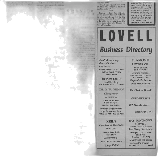 staff, old, newspaper, page, various, advertisements, including, business transparent PNG cut-out