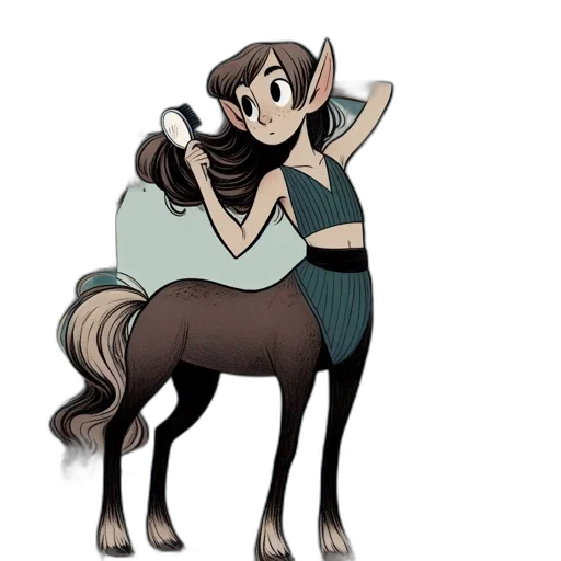 creature, animal, staff, concept art, cartoon, fantasy art, watercolor, earth tones transparent PNG cut-out