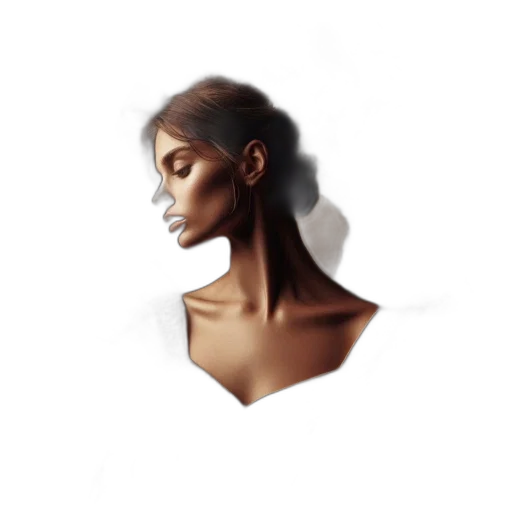 face, jewelry, dress, hair, concept art, photorealistic, fantasy art, pixel art transparent PNG cut-out