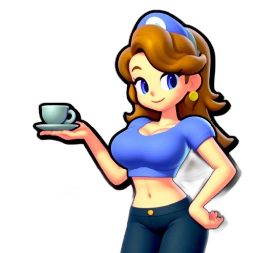 staff, dress, pixel art, concept art, cartoon, 3d render, blue, animated transparent PNG cut-out