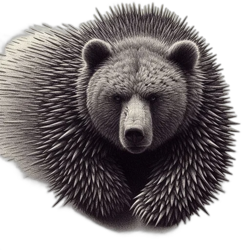animal, creature, hair, face, photorealistic, pencil sketch, 3d render, concept art transparent PNG cut-out