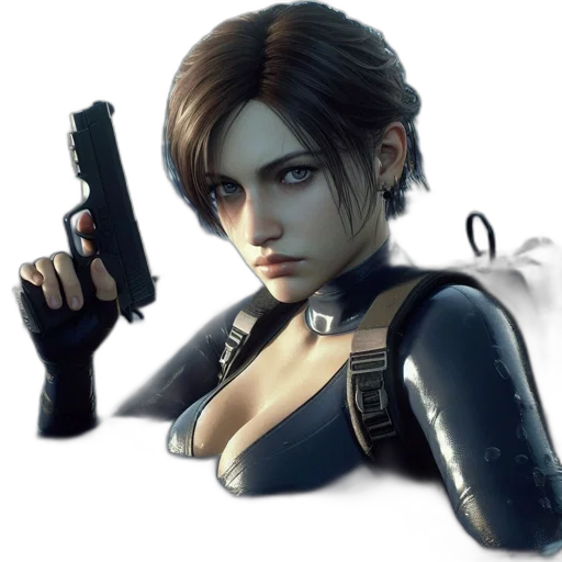 weapon, jacket, concept art, cyberpunk, 3d render, pixel art, intense, animated transparent PNG cut-out