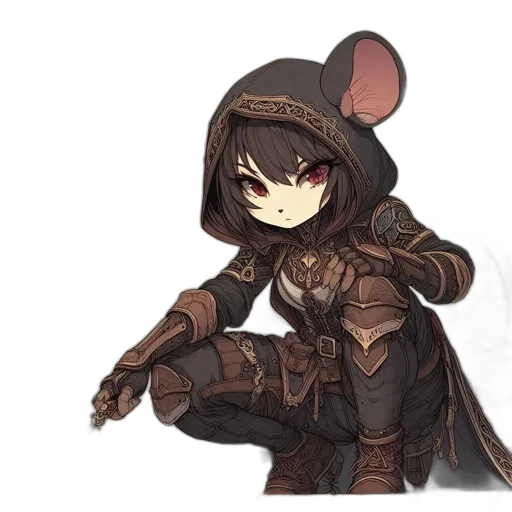 weapon, staff, hat, jacket, fantasy art, concept art, pixel art, anime transparent PNG cut-out