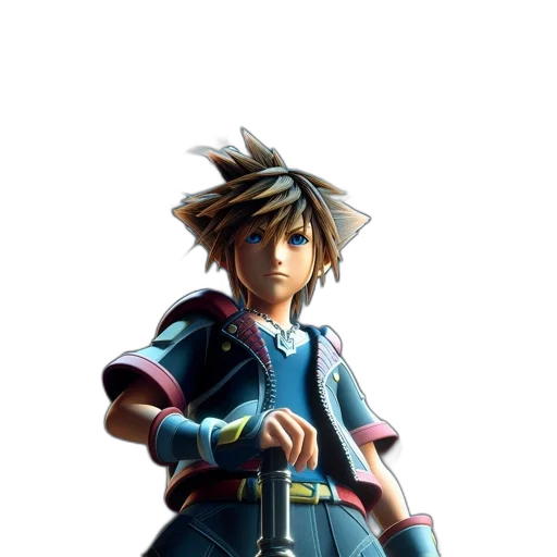 sword, jacket, weapon, staff, concept art, 3d render, fantasy art, pixel art transparent PNG cut-out