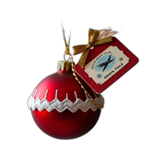 jewelry, 3d render, photorealistic, pixel art, concept art, red, christmas, ornament transparent PNG cut-out