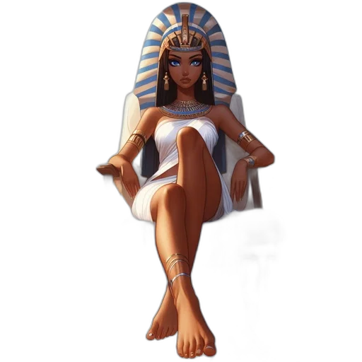 dress, jewelry, concept art, fantasy art, pixel art, 3d render, elegant, egyptian transparent PNG cut-out