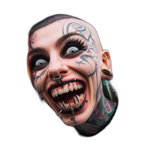 face, mask, creature, jewelry, photorealistic, concept art, 3d render, comic book art transparent PNG cut-out
