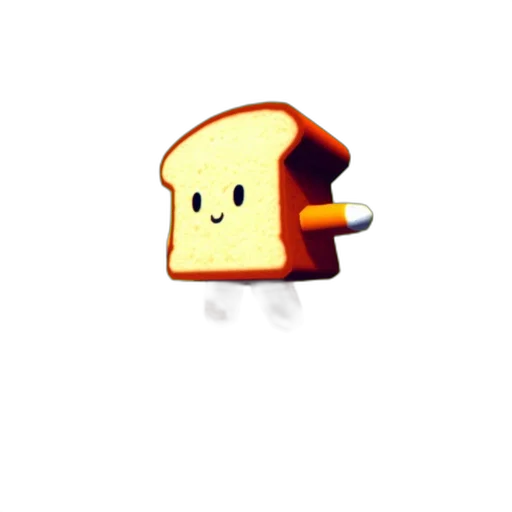 food, robot, face, hat, pixel art, 3d render, concept art, photorealistic transparent PNG cut-out