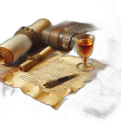 weapon, bottle, photorealistic, concept art, fantasy art, 3d render, fire, golden transparent PNG cut-out