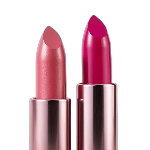 close-up, image, two, lipsticks, metallic, finish, lipstick, left transparent PNG cut-out
