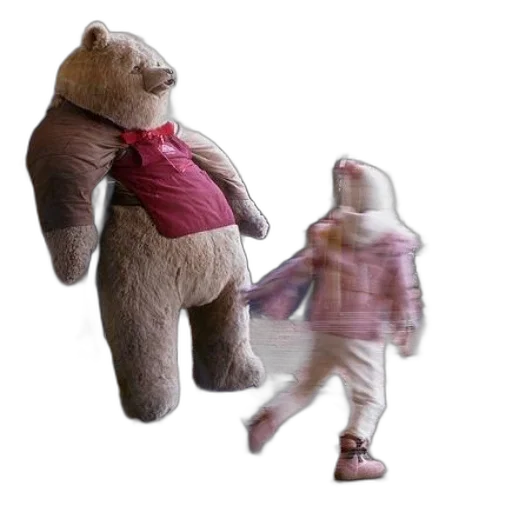jacket, creature, 3d render, concept art, child, runs, past, large transparent PNG cut-out
