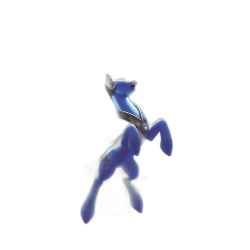 creature, robot, animal, staff, 3d render, concept art, vaporwave, pixel art transparent PNG cut-out