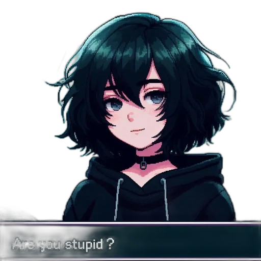 face, weapon, staff, hat, anime, pixel art, vaporwave, concept art transparent PNG cut-out