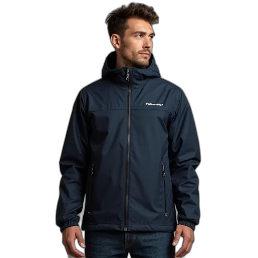 jacket, patagon, wind, insulated, men transparent PNG cut-out