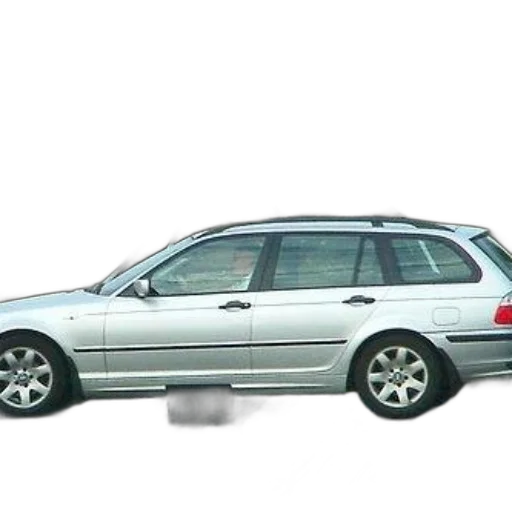 car, photorealistic, 3d render, silver, bmw, stopped, railroad, crossing transparent PNG cut-out