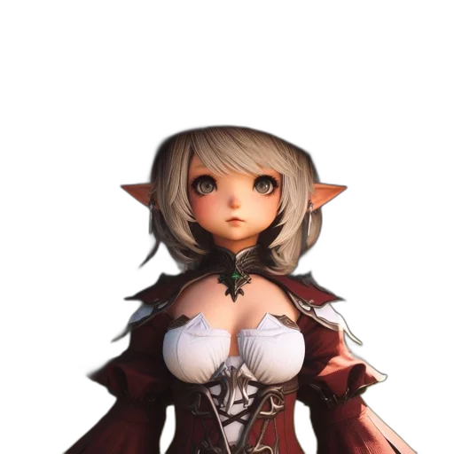 staff, dress, face, weapon, fantasy art, 3d render, concept art, pixel art transparent PNG cut-out