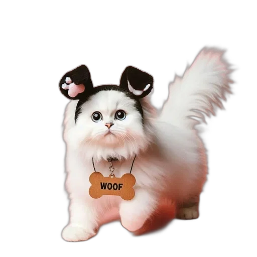 animal, staff, creature, hat, photorealistic, 3d render, concept art, cartoon transparent PNG cut-out