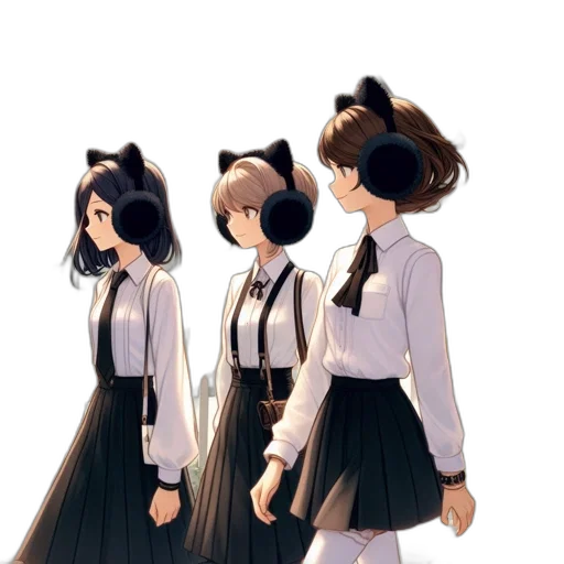 staff, dress, hair, mask, anime, concept art, pixel art, 3d render transparent PNG cut-out