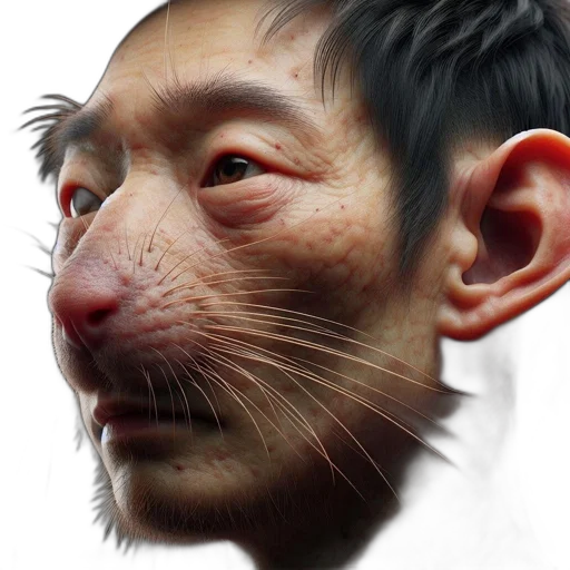 face, creature, animal, mask, photorealistic, 3d render, concept art, cartoon transparent PNG cut-out