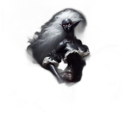 creature, animal, hair, mask, concept art, photorealistic, fantasy art, 3d render transparent PNG cut-out