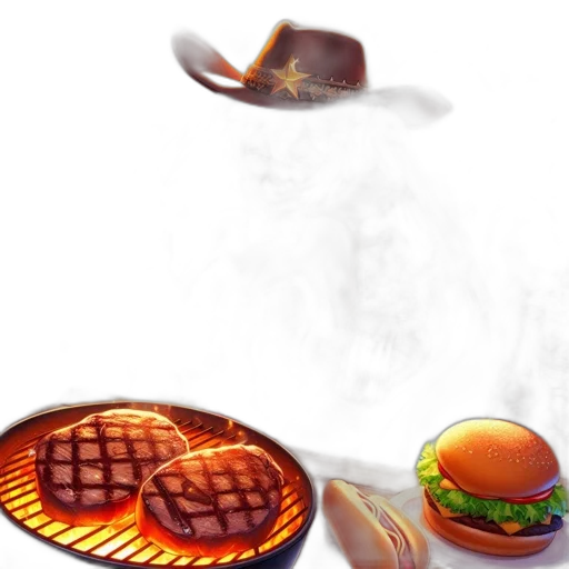 food, hat, concept art, photorealistic, 3d render, pixel art, fire, woman transparent PNG cut-out