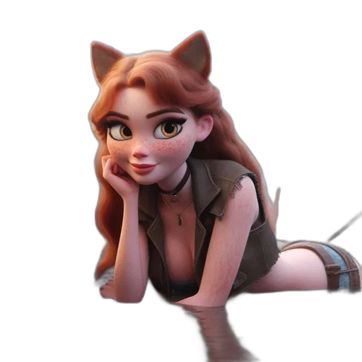 staff, animal, dress, creature, 3d render, fantasy art, concept art, cartoon transparent PNG cut-out