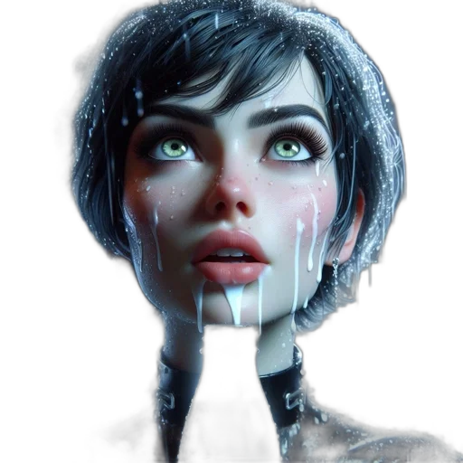 robot, face, mask, concept art, photorealistic, fantasy art, cyberpunk, neon lights transparent PNG cut-out