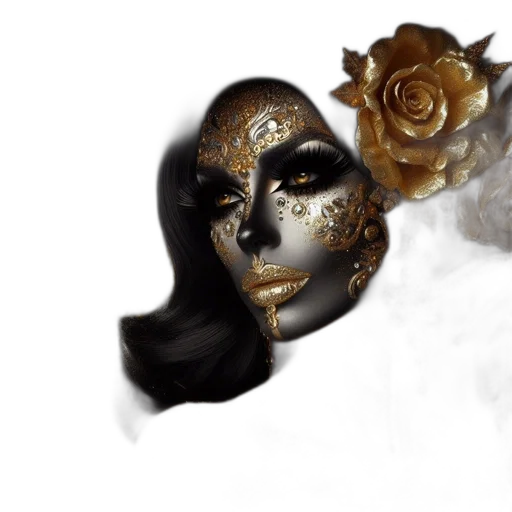 mask, crown, face, jewelry transparent PNG cut-out