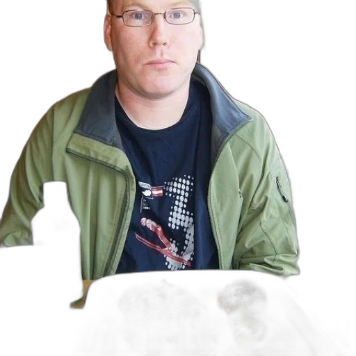 jacket, staff, face, robot transparent PNG cut-out