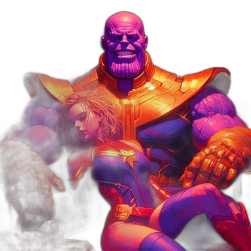 comic book art, concept art, fantasy art, pixel art, captain, marvel, reclines, foreground transparent PNG cut-out