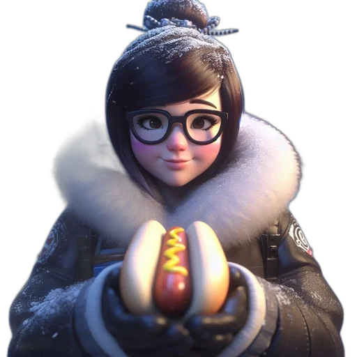 jacket, weapon, food, staff, concept art, 3d render, anime, photorealistic transparent PNG cut-out