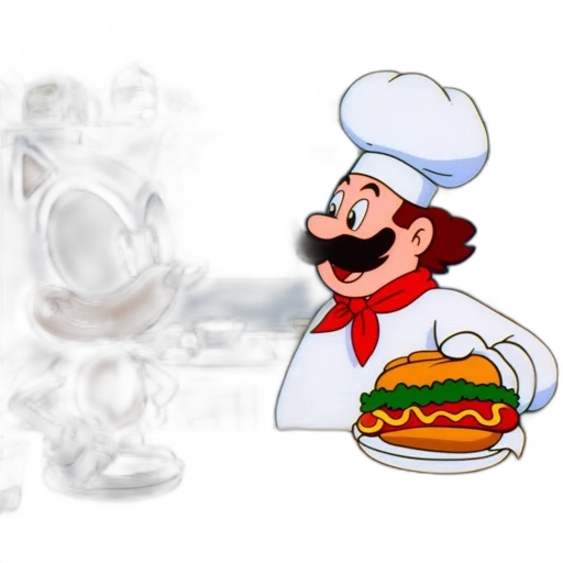 food, animal, concept art, 3d render, pixel art, cartoon, kitchen, scene transparent PNG cut-out