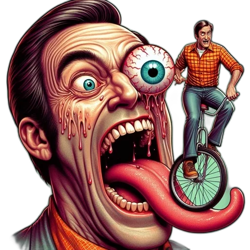 creature, face, animal, mask, comic book art, concept art, photorealistic, cartoon transparent PNG cut-out