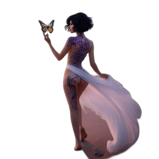 dress, staff, jewelry, crown, concept art, fantasy art, pixel art, 3d render transparent PNG cut-out