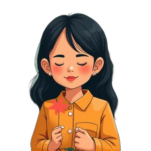 jacket, jewelry, staff, flower, cartoon, oil painting, watercolor, pixel art transparent PNG cut-out