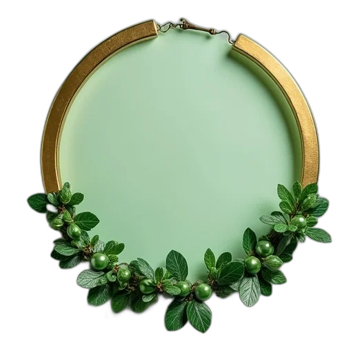 jewelry, crown, green, large transparent PNG cut-out