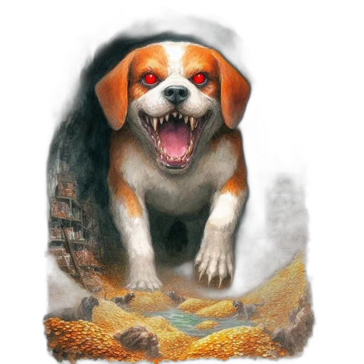 animal, creature, concept art, photorealistic, fantasy art, watercolor, illustrated, scene transparent PNG cut-out
