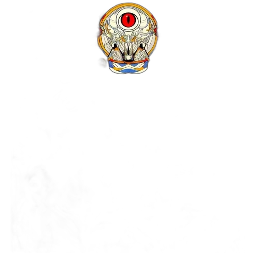 mask, jewelry, staff, creature, concept art, 3d render, pixel art, photorealistic transparent PNG cut-out