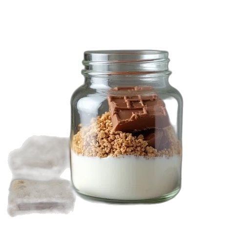 food, ingredients, mores, glass transparent PNG cut-out