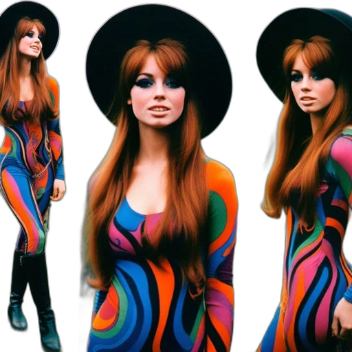dress, hair, photorealistic, concept art, cartoon, fantasy art, colorful, neon transparent PNG cut-out