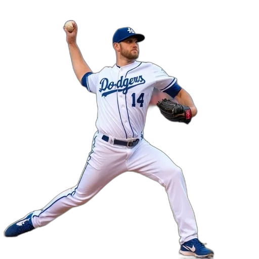 animal, creature, shoes, man, white, baseball, uniform, blue transparent PNG cut-out