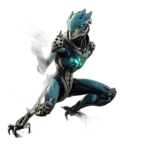 dragon, robot, mask, weapon, concept art, fantasy art, cyberpunk, comic book art transparent PNG cut-out