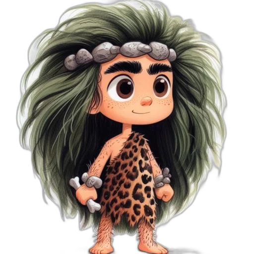 hair, creature, animal, cartoon, concept art, 3d render, fantasy art, animated transparent PNG cut-out